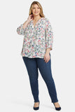 NYDJ Pintuck Blouse In Plus Size  - Illiana