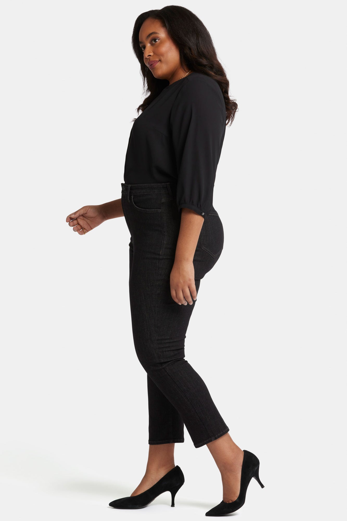 NYDJ Curve Shaper™ Sheri Slim Ankle Jeans In Plus Size With High Rise - Gardenranch