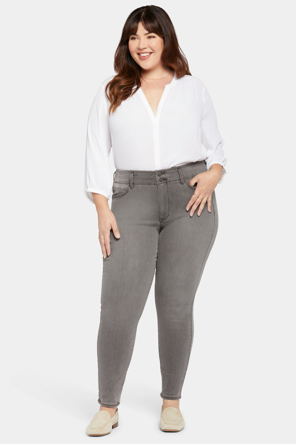 NYDJ Ami Skinny Jeans In Plus Size  - Smokey Mountain