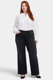 NYDJ Teresa Wide Leg Jeans In Plus Size With 1 1/2" Hems - Crosswinds