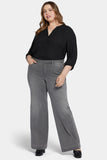 NYDJ Teresa Wide Leg Jeans In Plus Size With 1 1/2" Hems - Parade