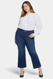 NYDJ Relaxed Flared Jeans In Plus Size  - Gold Coast