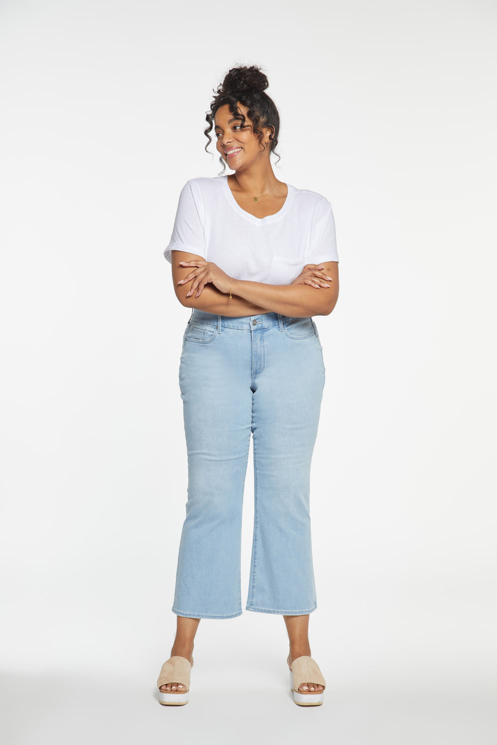 NYDJ Waist-Match™ Relaxed Flared Jeans In Plus Size  - Hollander