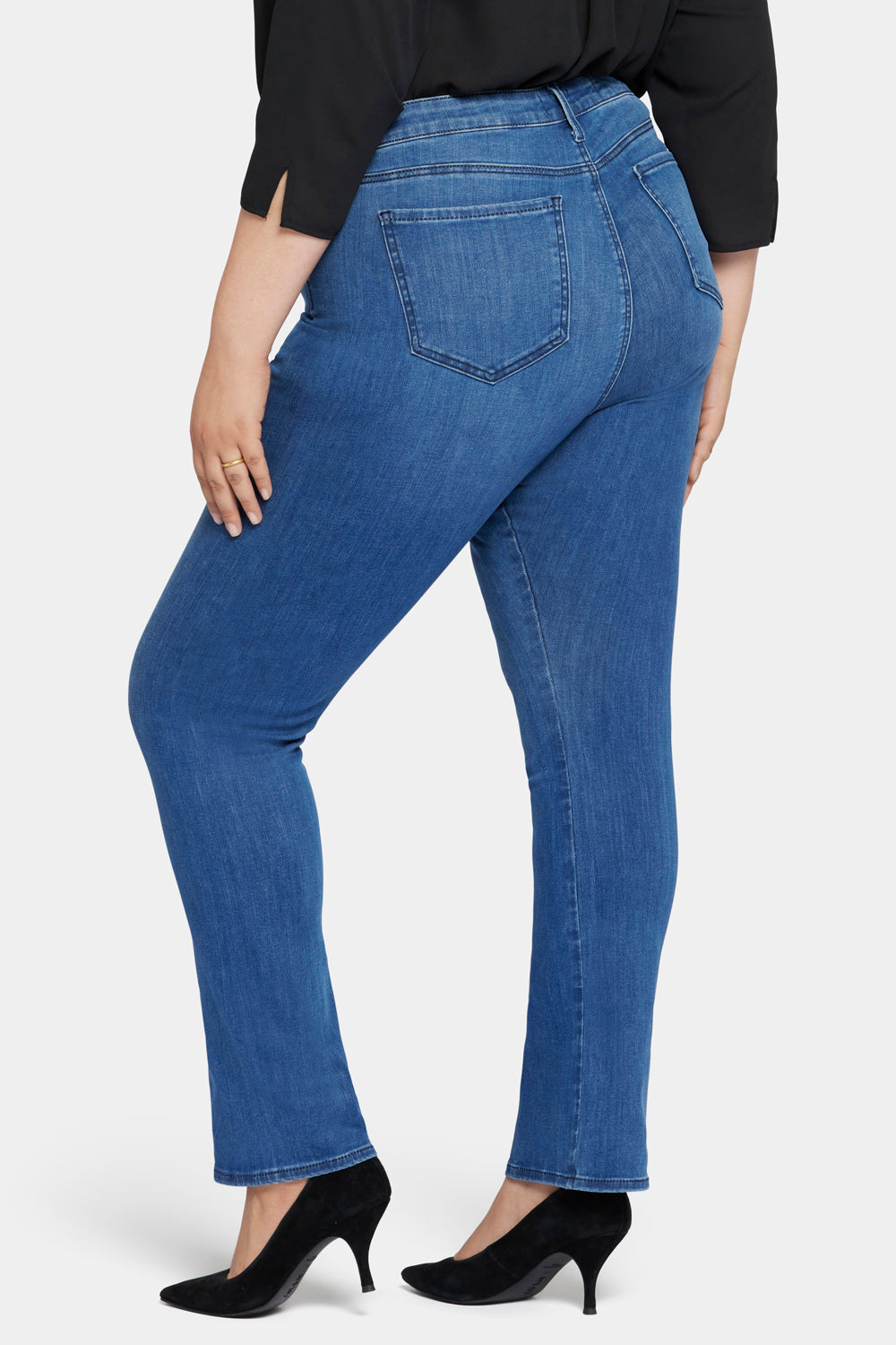 NYDJ Le Silhouette Slim Bootcut Jeans In Plus Size With High Rise  - Amour
