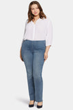 NYDJ Pull-on Straight Jeans In Plus Size Sculpt-Her™ Collection - Pristine