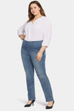 NYDJ Pull-on Straight Jeans In Plus Size Sculpt-Her™ Collection - Pristine