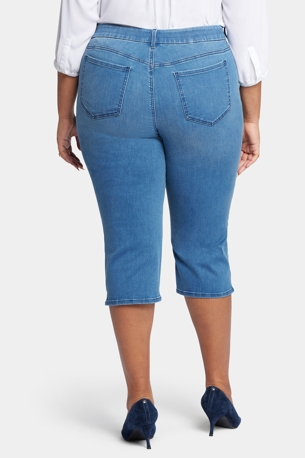 NYDJ Waist-Match™ Slim Straight Crop Jeans In Plus Size  - Contented