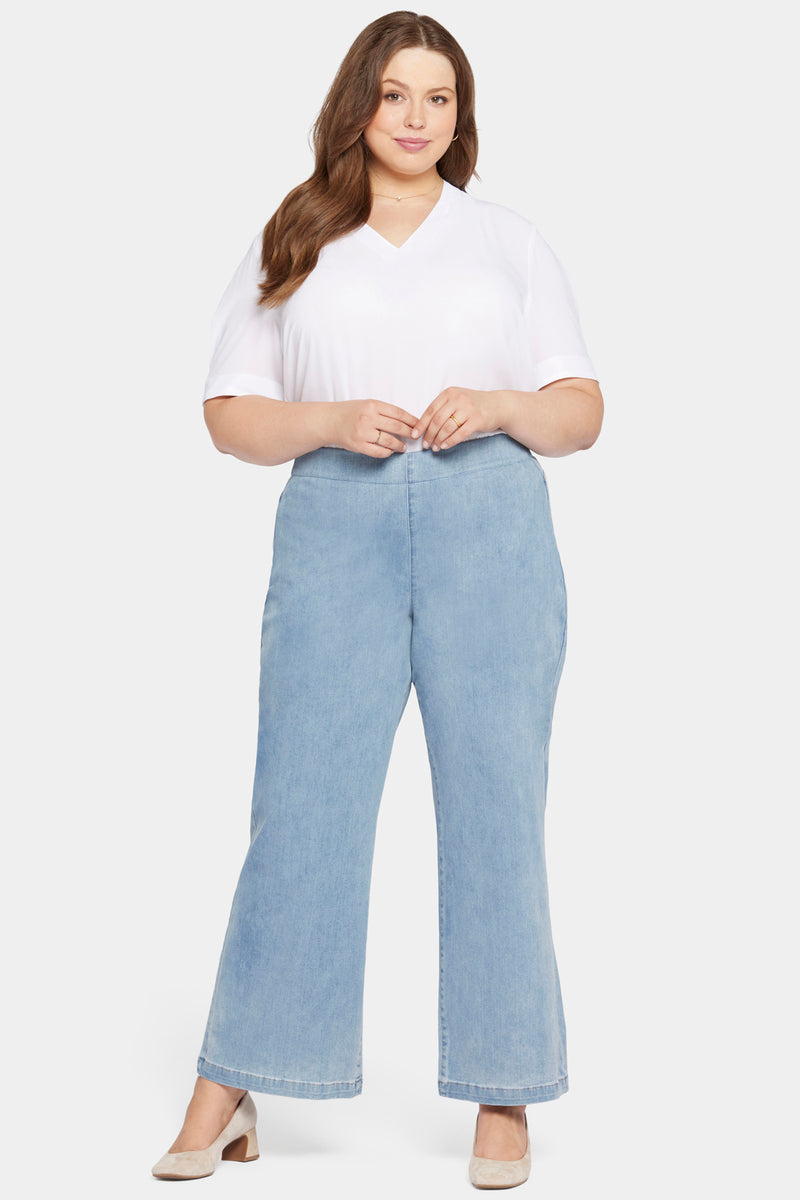 Wonderly Women's Plus Size Pull On Wide Leg Pants - Yahoo Shopping