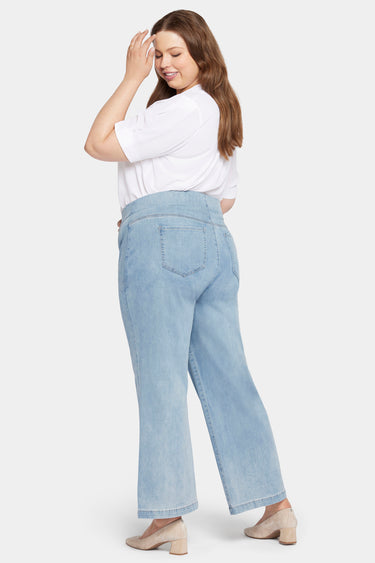 NYDJ Pull-On Teresa Wide Leg Jeans In Plus Size Sculpt-Her™ Collection - Crystalline