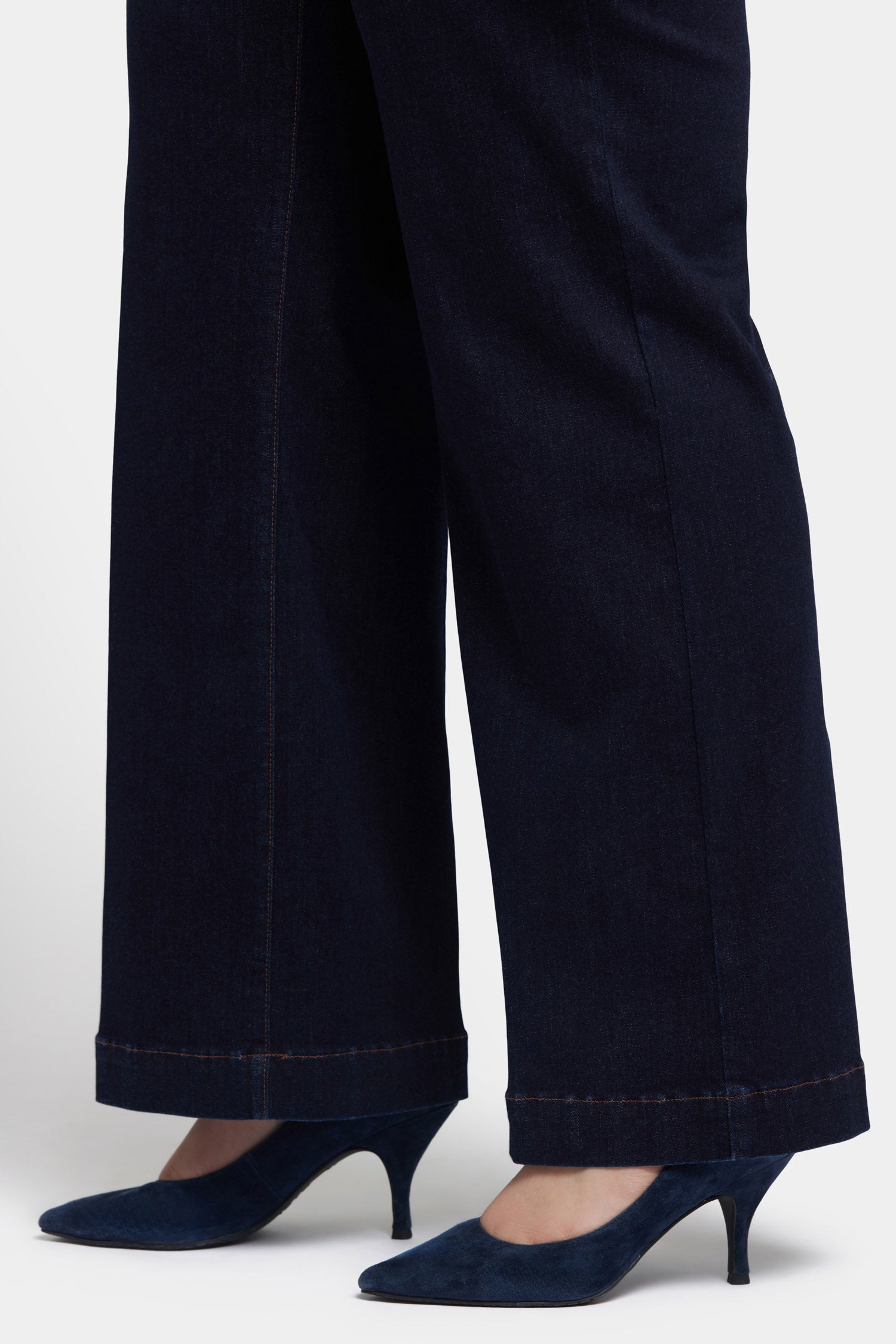 T*y様 FNTC TNTL 153cm Deep Blue Teresa Wide Leg Jeans In Plus Size With High Rise And