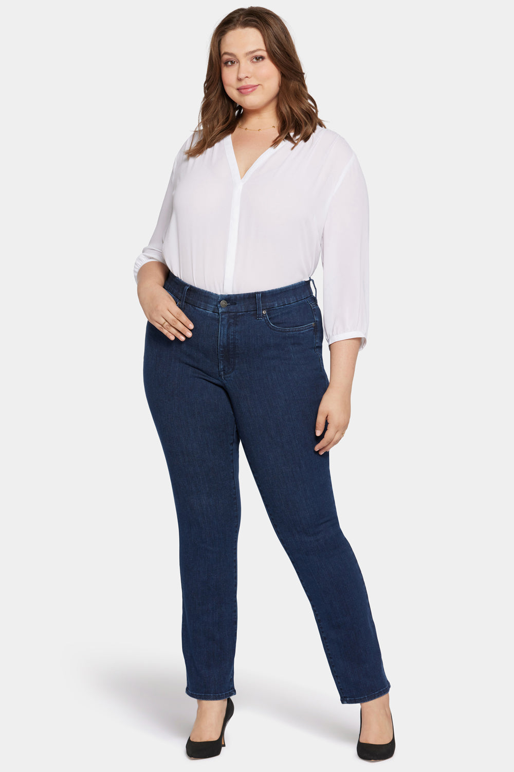 NYDJ Waist-Match™ Marilyn Straight Jeans In Plus Size  - Inspire