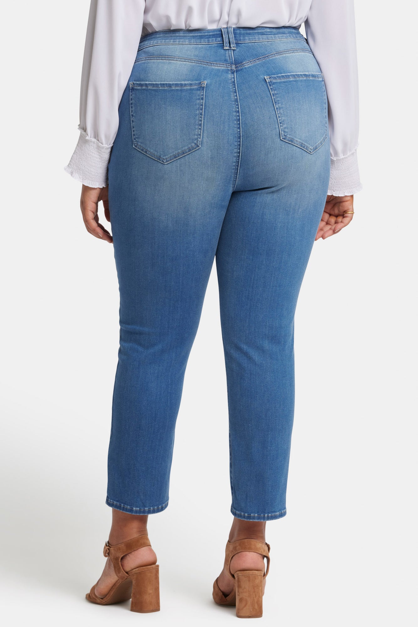 NYDJ Curve Shaper™ Sheri Slim Ankle Jeans In Plus Size With High Rise - Bluewater
