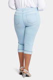 NYDJ Marilyn Straight Crop Jeans In Plus Size With Cuffs - Brightside