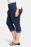 NYDJ Marilyn Straight Crop Jeans In Plus Size With Cuffs - Inspire