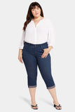 NYDJ Marilyn Straight Crop Jeans In Plus Size With Cuffs - Inspire