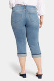 NYDJ Marilyn Straight Crop Jeans In Plus Size With Cuffs - Upbeat