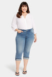 NYDJ Marilyn Straight Crop Jeans In Plus Size With Cuffs - Upbeat