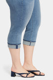 NYDJ Marilyn Straight Crop Jeans In Plus Size With Cuffs - Upbeat