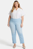 NYDJ Bailey Relaxed Straight Ankle Pull-On Jeans In Plus Size In Soft-Contour Denim™ - Santorini