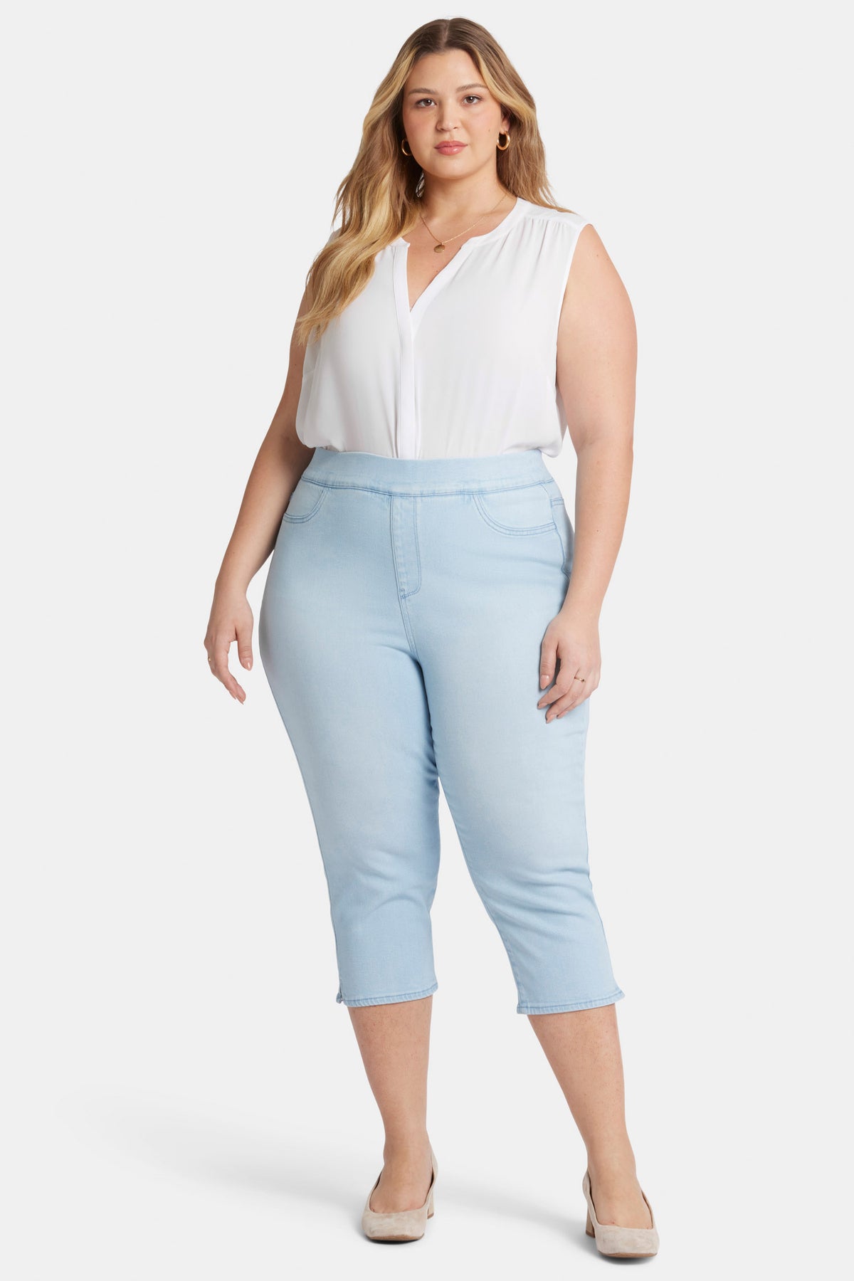 Dakota Crop Pull On Jeans Plus
