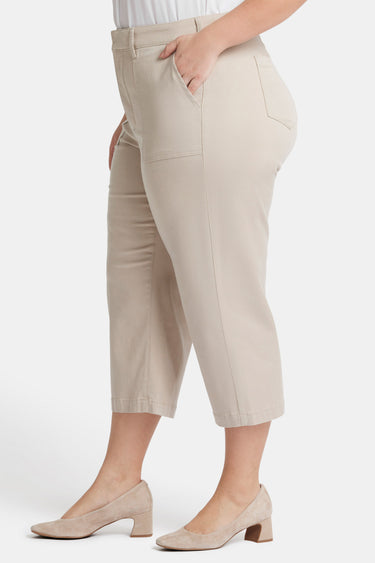 NYDJ Utility Pants In Plus Size In Stretch Twill - Feather