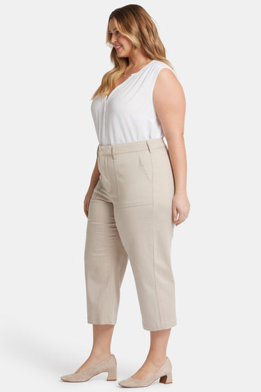 NYDJ Utility Pants In Plus Size In Stretch Twill - Feather