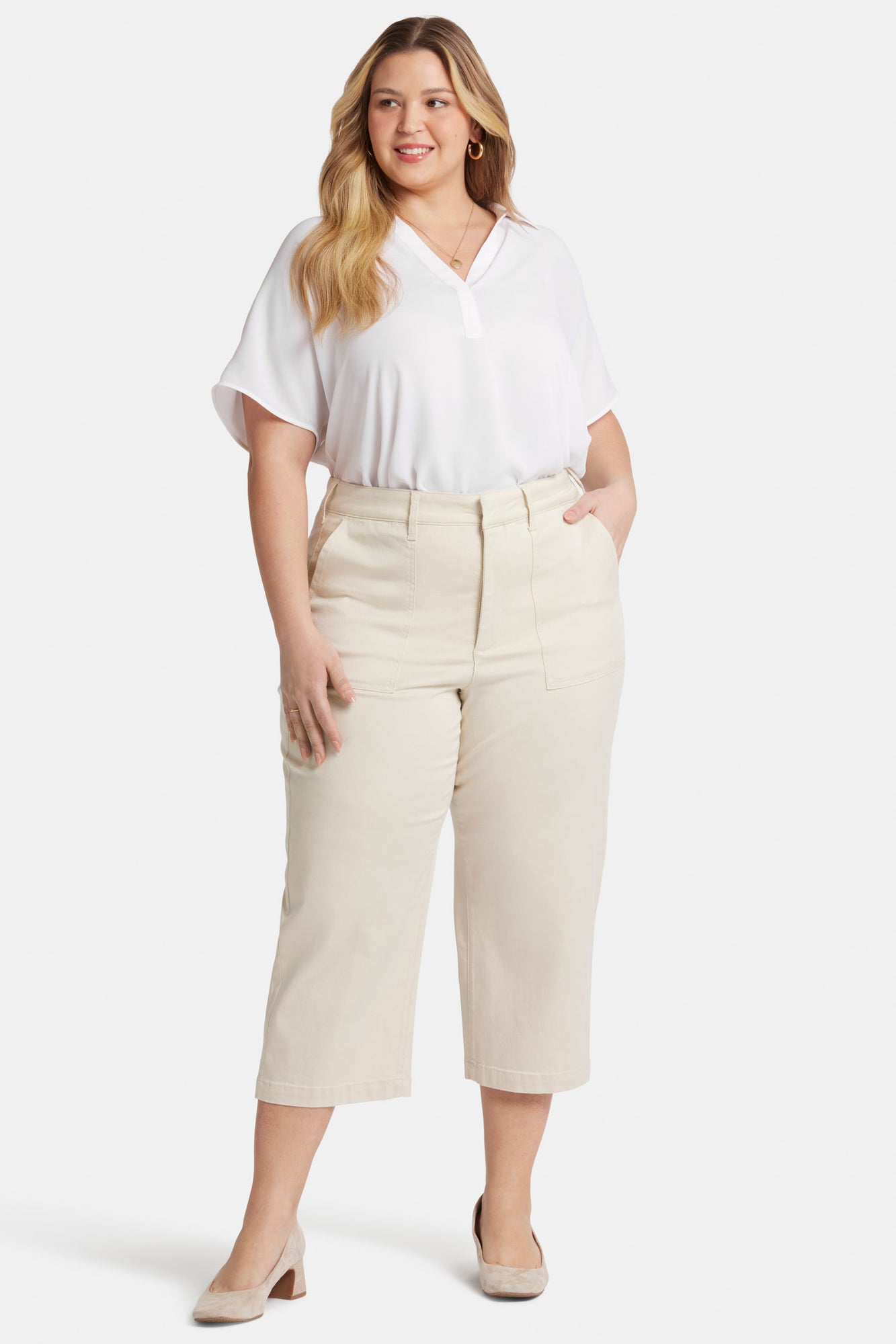 NYDJ Utility Pants In Plus Size  - White Creek