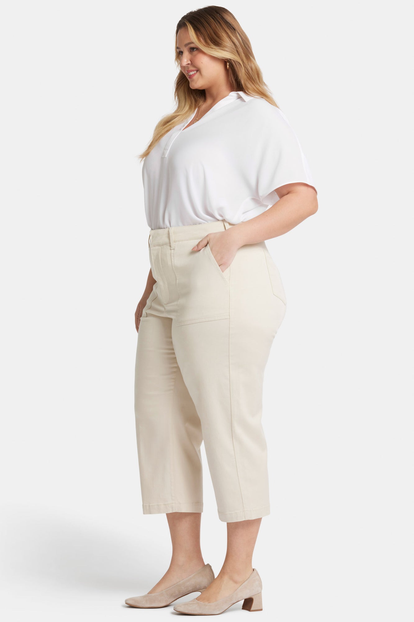 NYDJ Utility Pants In Plus Size  - White Creek