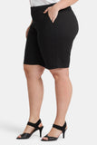 NYDJ Bermuda Shorts In Plus Size In Stretch Twill - Black