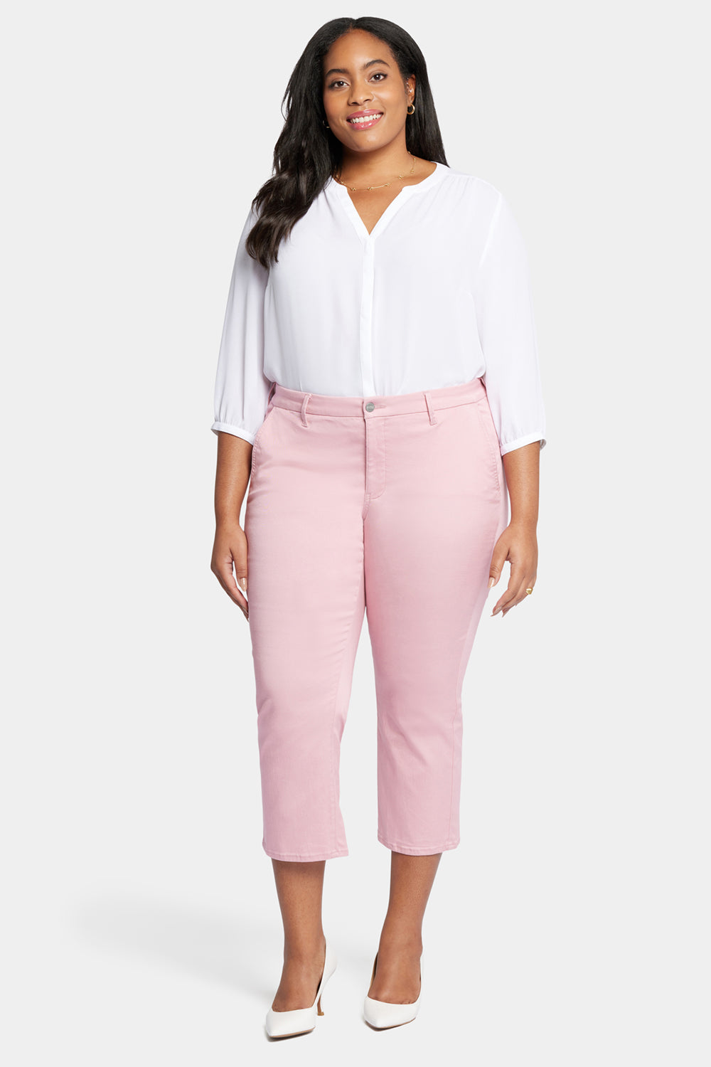 NYDJ Piper Trouser Pants In Plus Size In Stretch Twill - Aphrodite