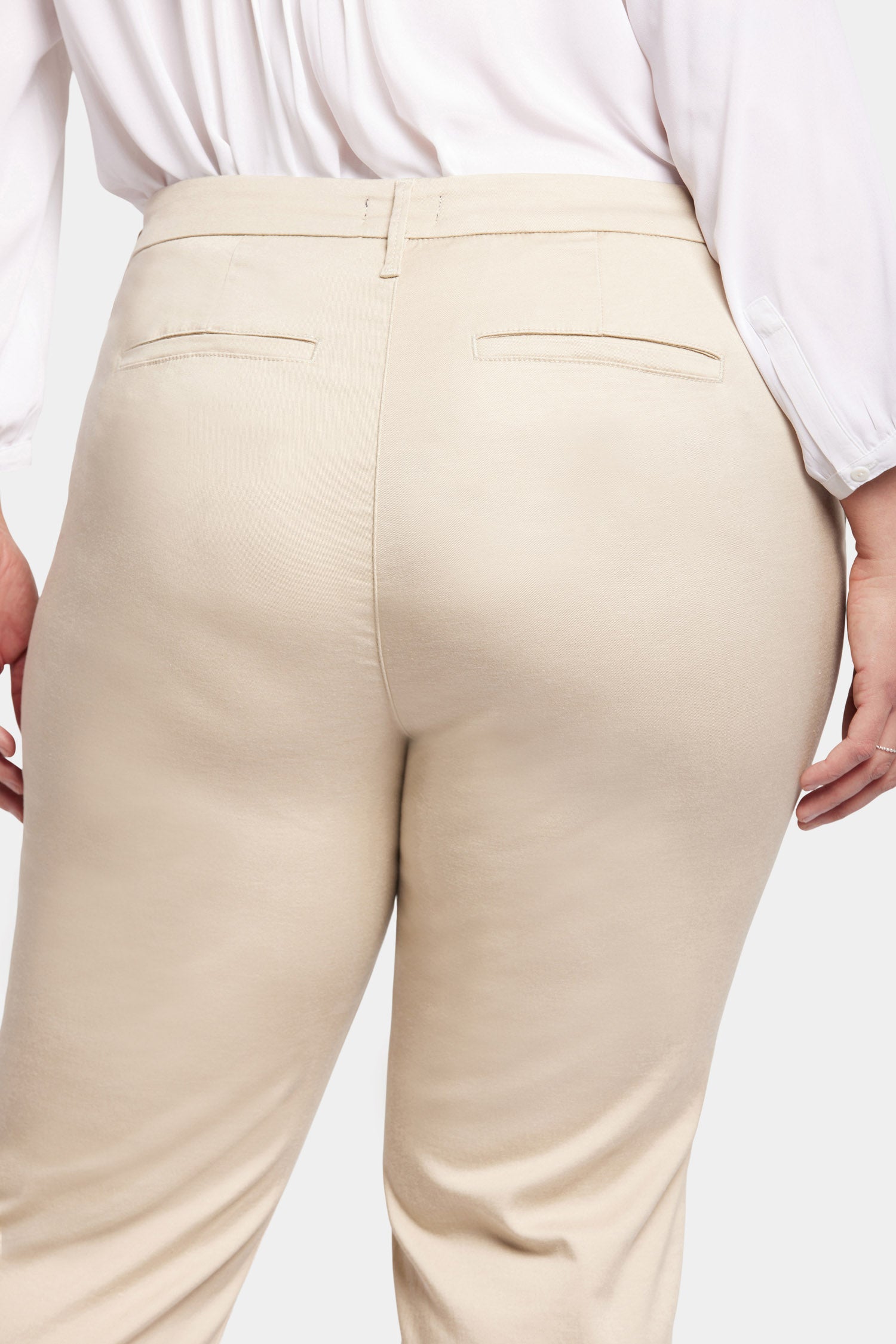 Piper Trouser Pants In Plus Size In Stretch Twill - Feather