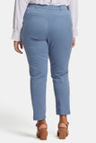 NYDJ Sadie Slim Pants In Plus Size In Stretch Twill - Blue Stone