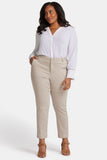 NYDJ Sadie Slim Pants In Plus Size In Stretch Twill - Feather