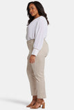 NYDJ Sadie Slim Pants In Plus Size In Stretch Twill - Feather