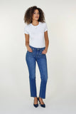 NYDJ Marilyn Straight Jeans With Faux Pearls And Rhinestones - Lake Notre-Dame