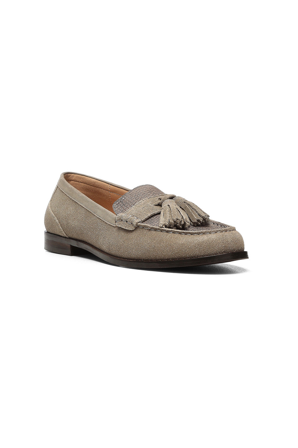 NYDJ Ariel Loafers In Suede - Taupe