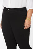 NYDJ Slim Trouser Pants In Curves 360 Ponte Knit - Black