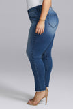 NYDJ Boost Skinny Ankle Jeans In Curves 360 Denim With Shadow Seam  - Taylor