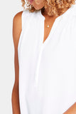 NYDJ The Sleeveless Perfect Blouse By Curves 360 - Optic White