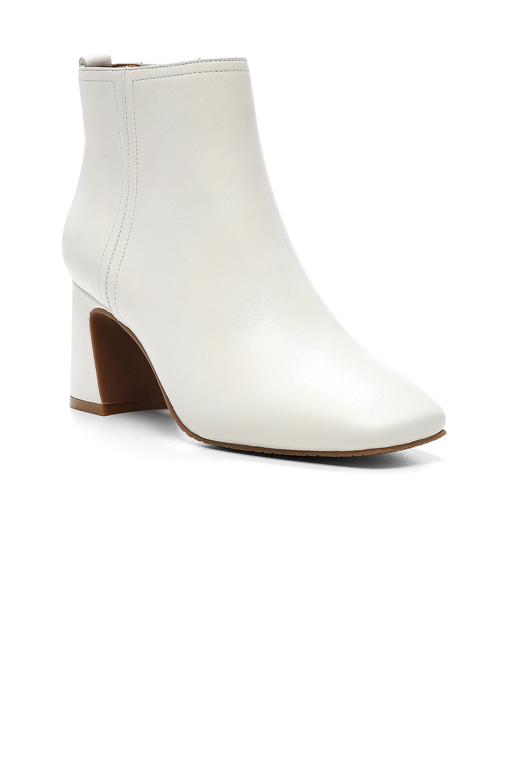 NYDJ Cheree Booties In Nappa Leather - Off White