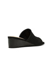 NYDJ Claudine Wedge Mule Sandals In BlackLast™ Denim - Black