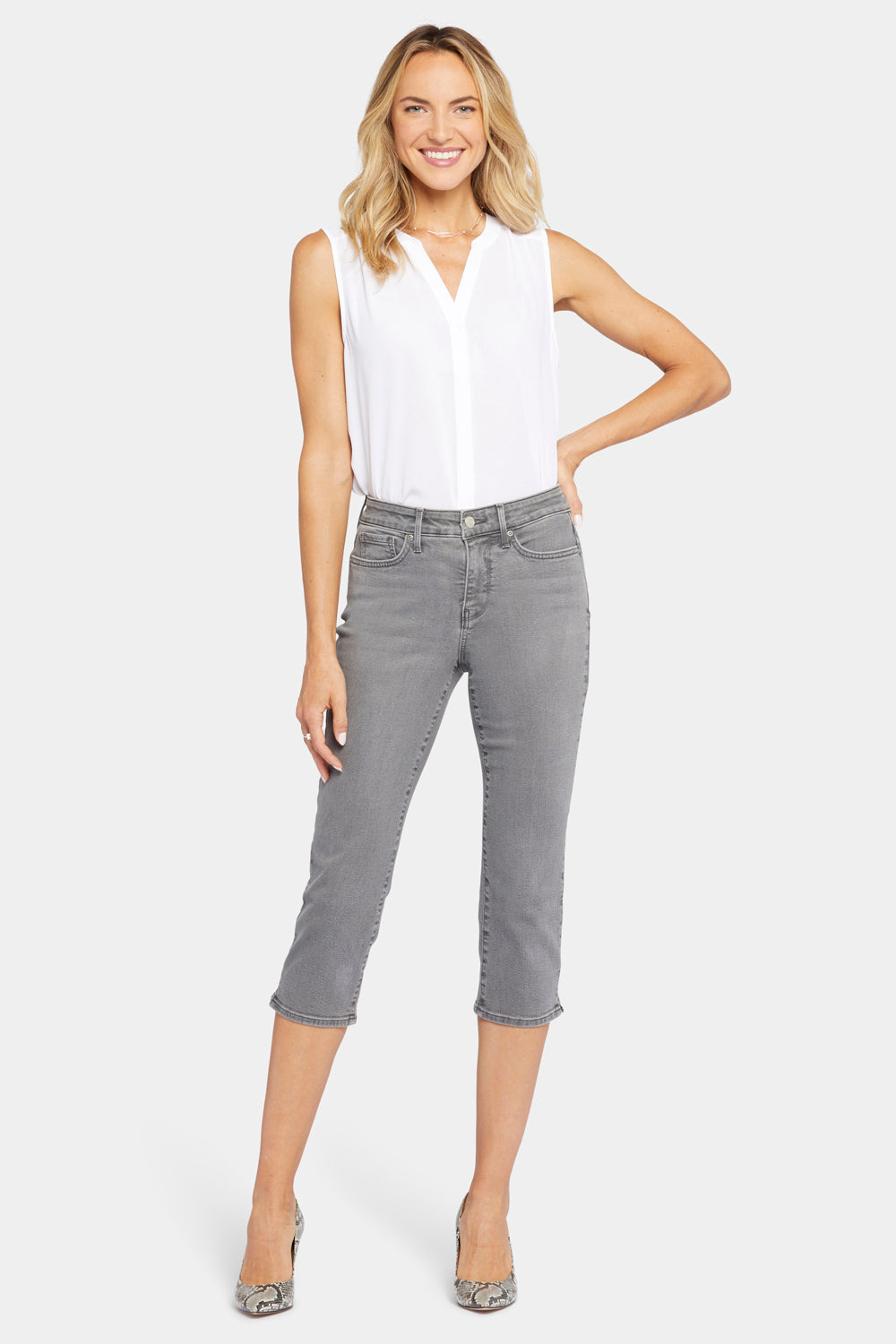 新品 Andequal back slit curve denim pants Back Slit Washed Wide Leg Jeans CN306 - Korean Women's