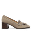 NYDJ Dexter Loafers In Suede - Taupe