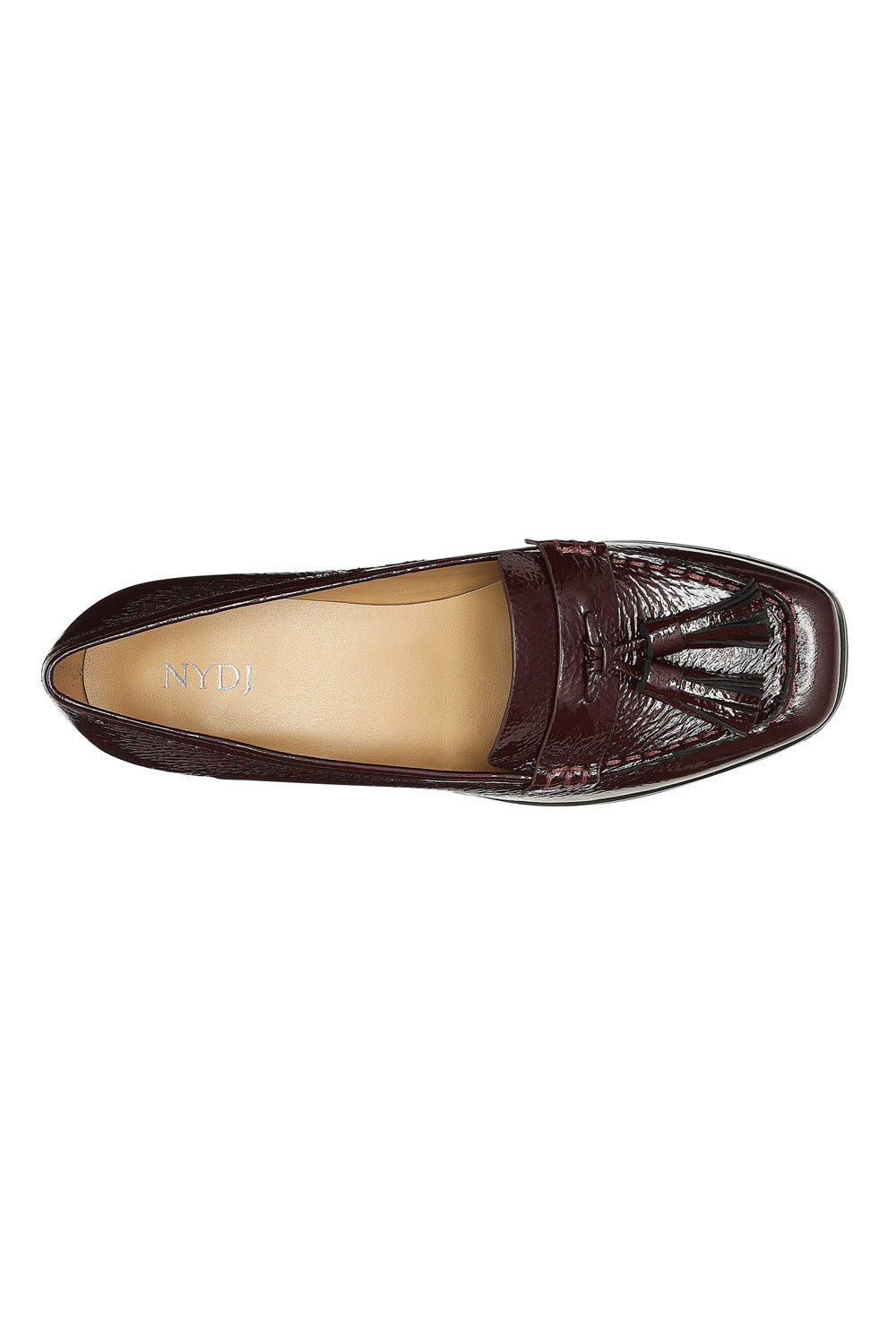 NYDJ Dexter Loafers In Patent Leather - Wine