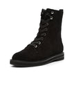 NYDJ Estella Lace-Up Boots In Calf Suede - Black