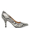 NYDJ Evie Pumps In Snake Print Leather - Feather