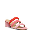 NYDJ Giacomo Block Heel Sandals In Suede  - Blush Pink