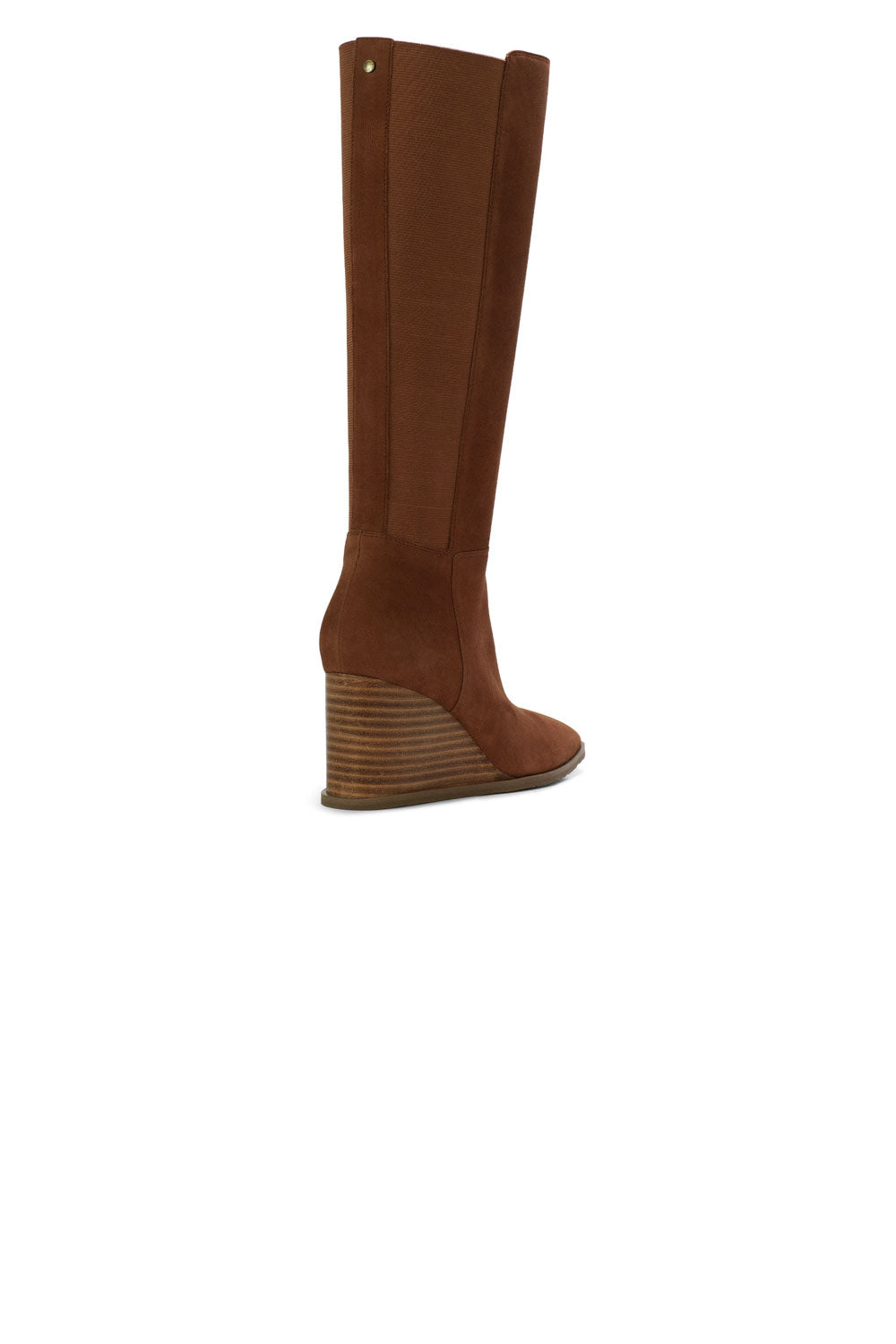 NYDJ Jessica Wedge Boots In Brushed Leather - Cognac