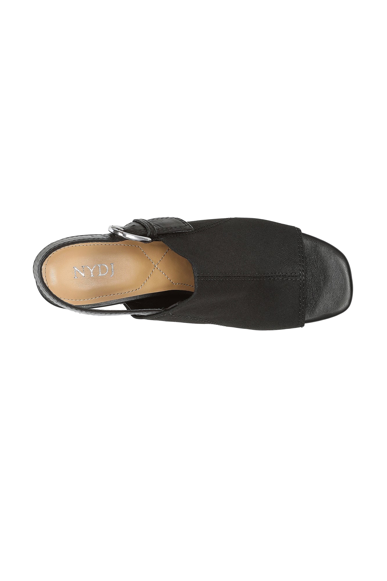 NYDJ Lyssa Block Heel Sandals In BlackLast™ Denim - Black