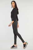 NYDJ Modern Legging Pants In Ponte Knit - Charcoal Heather